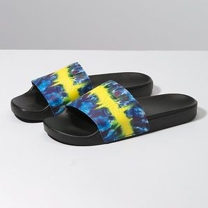 NWT Vans Tie Dye Men’s Slides